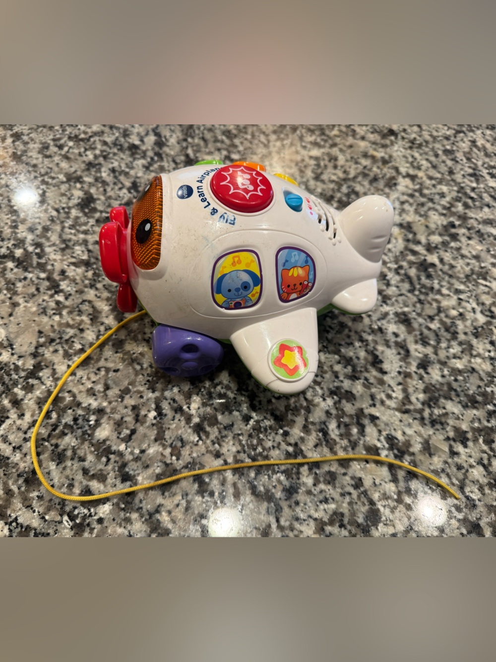 Vtech Fly & Learn Airplane Toy - White and Red